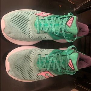 Saucony running shoes, worn only a few times. Size 10 Womens.